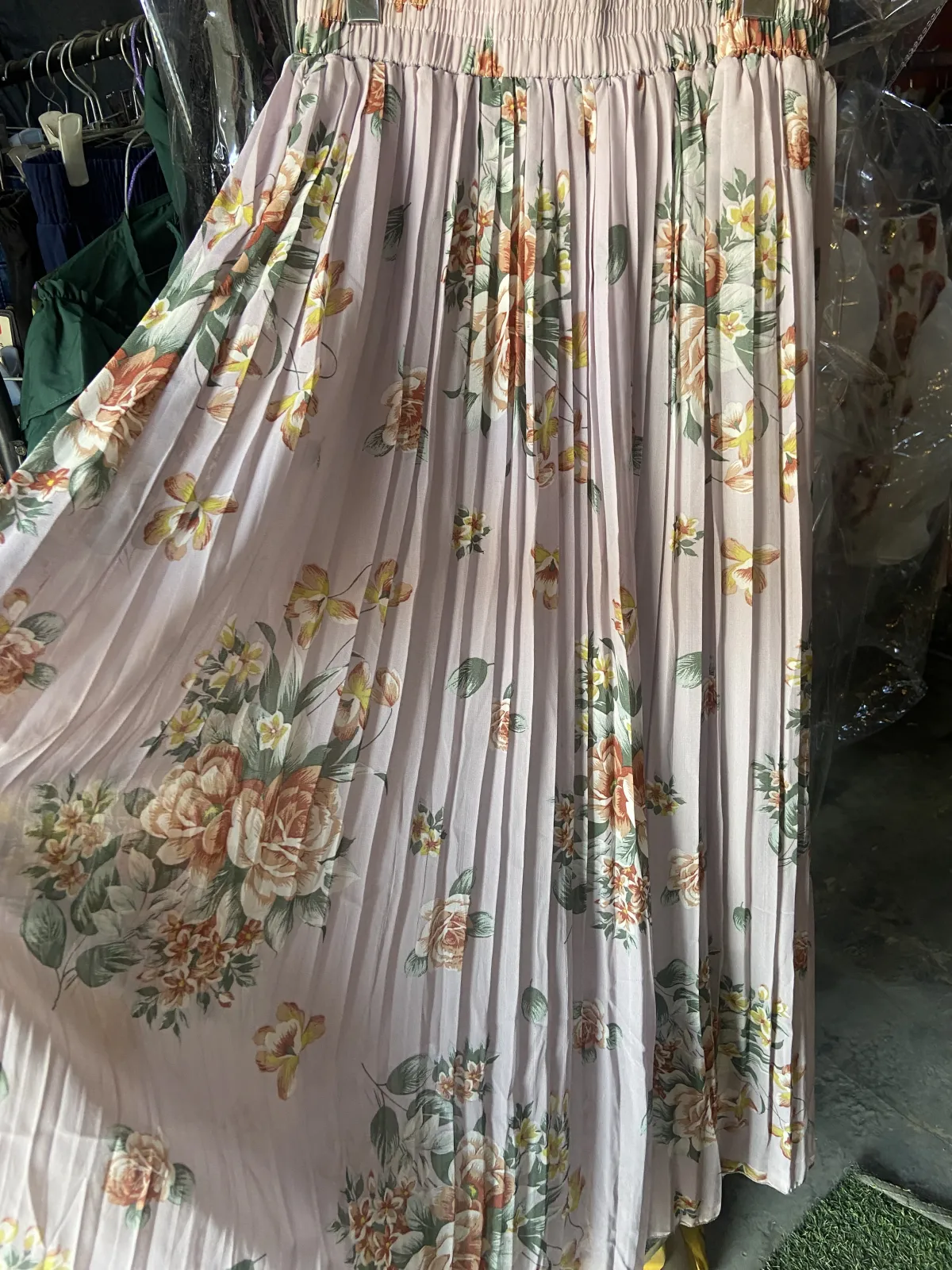 Jupe évasée à imprimé fleuri