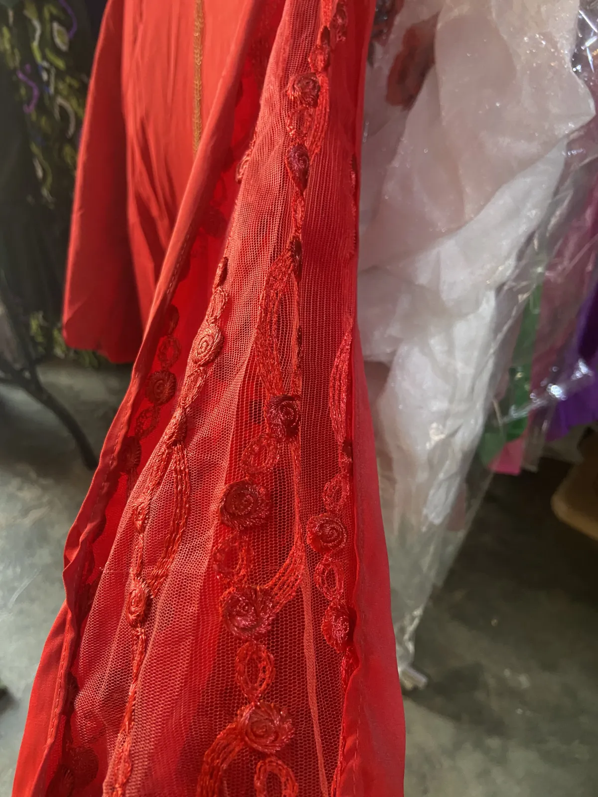 Miniature Blouse aux manches en dentelle