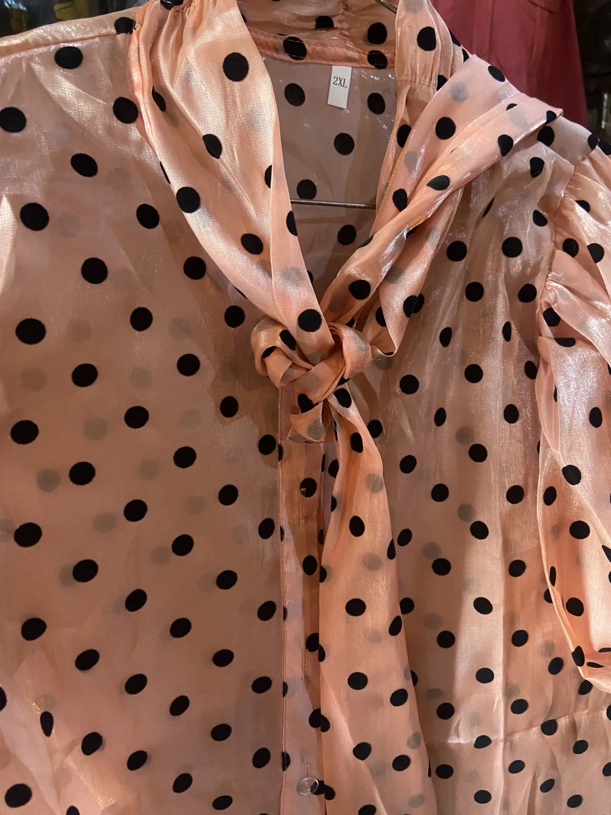 Miniature Haut ou blouse dame aux manches bouffantes