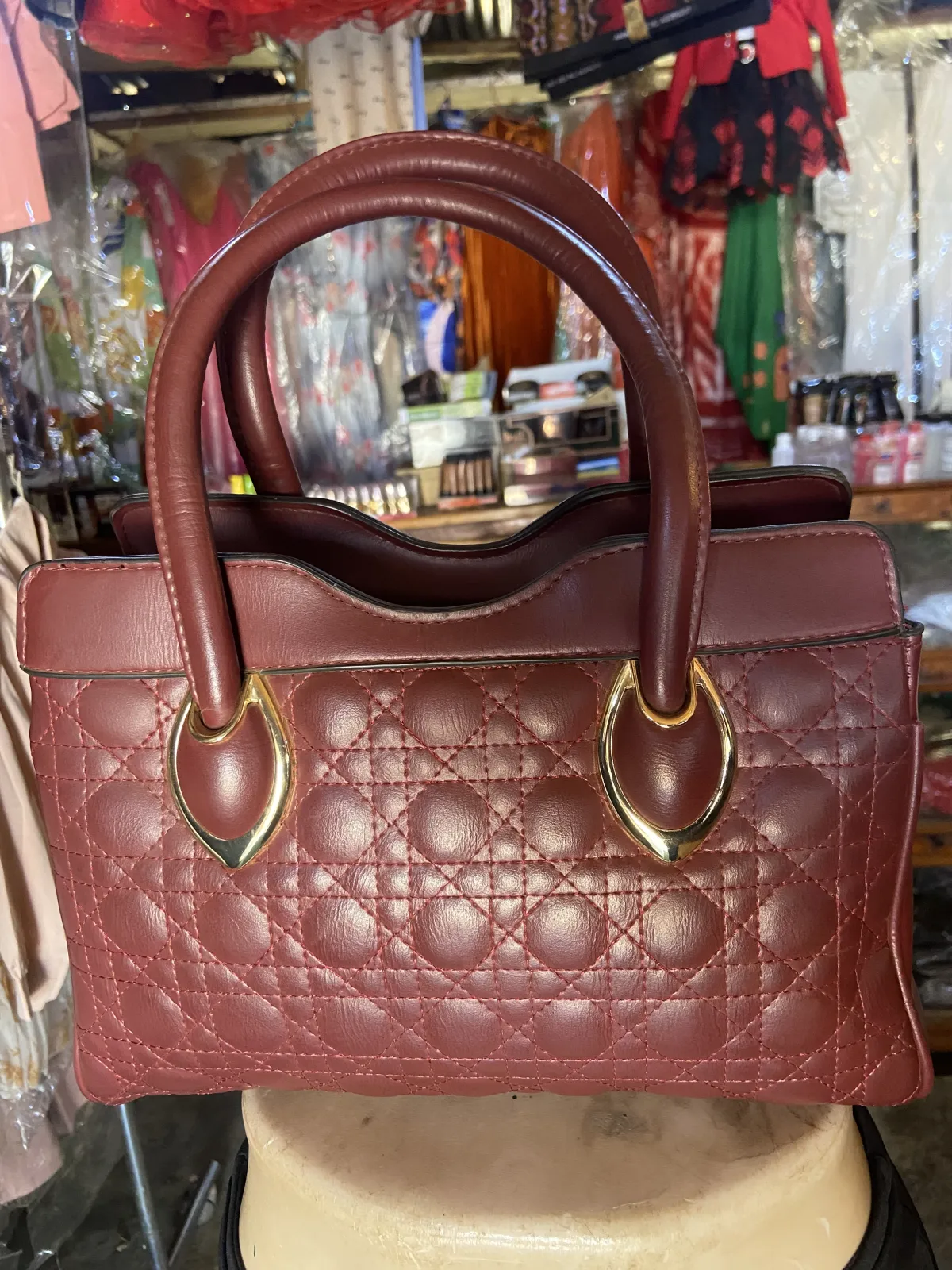 sac dame rouge bordeau