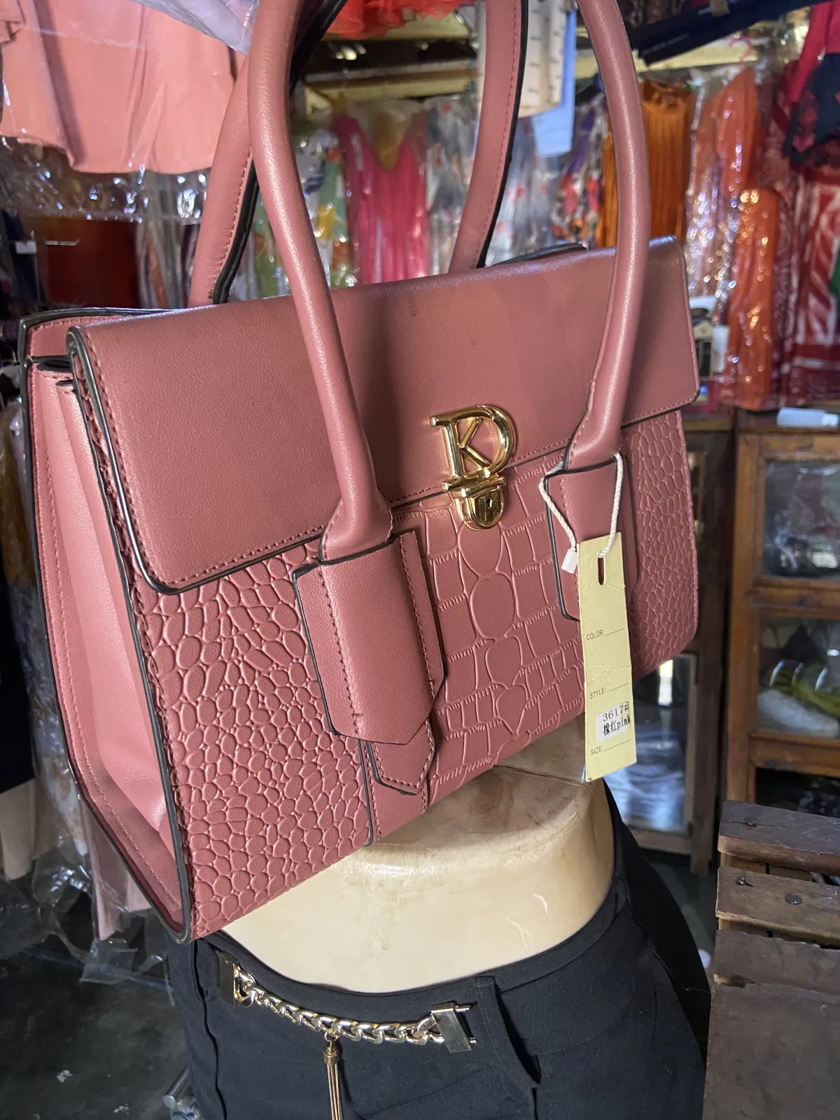 Sac dame en teinte rose pale