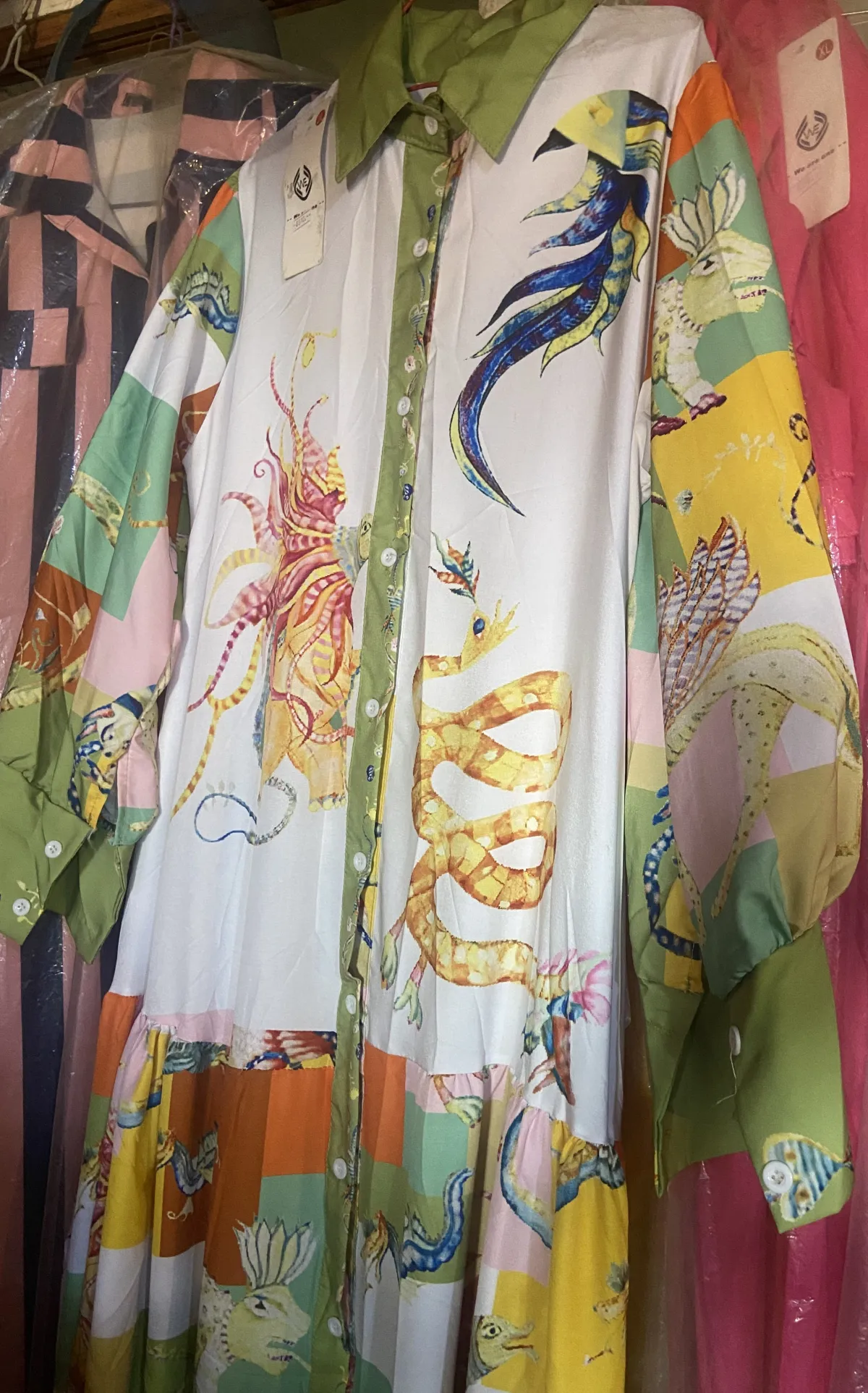 Miniature Robe chemise multicolore
