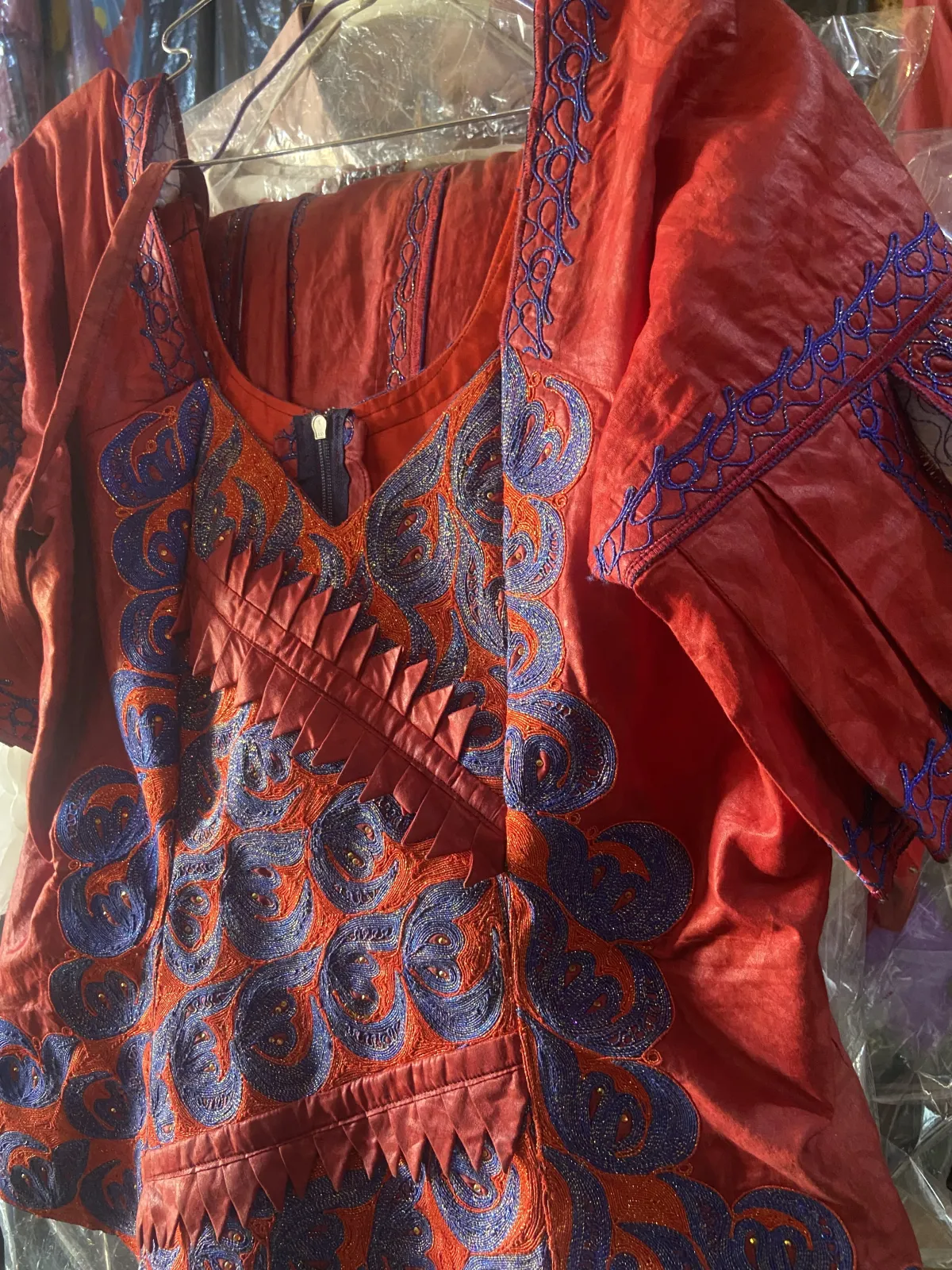 Ensemble bazin avec jupe pagne