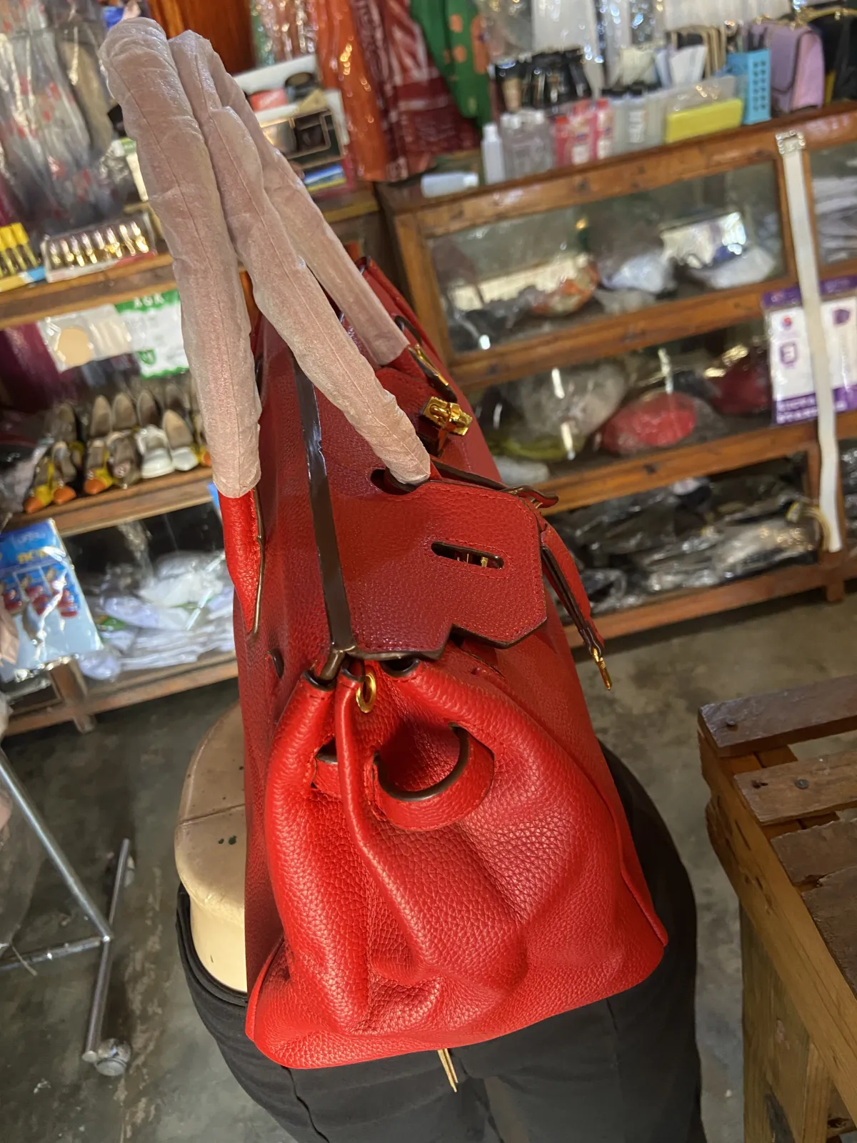 Miniature sac dame rouge