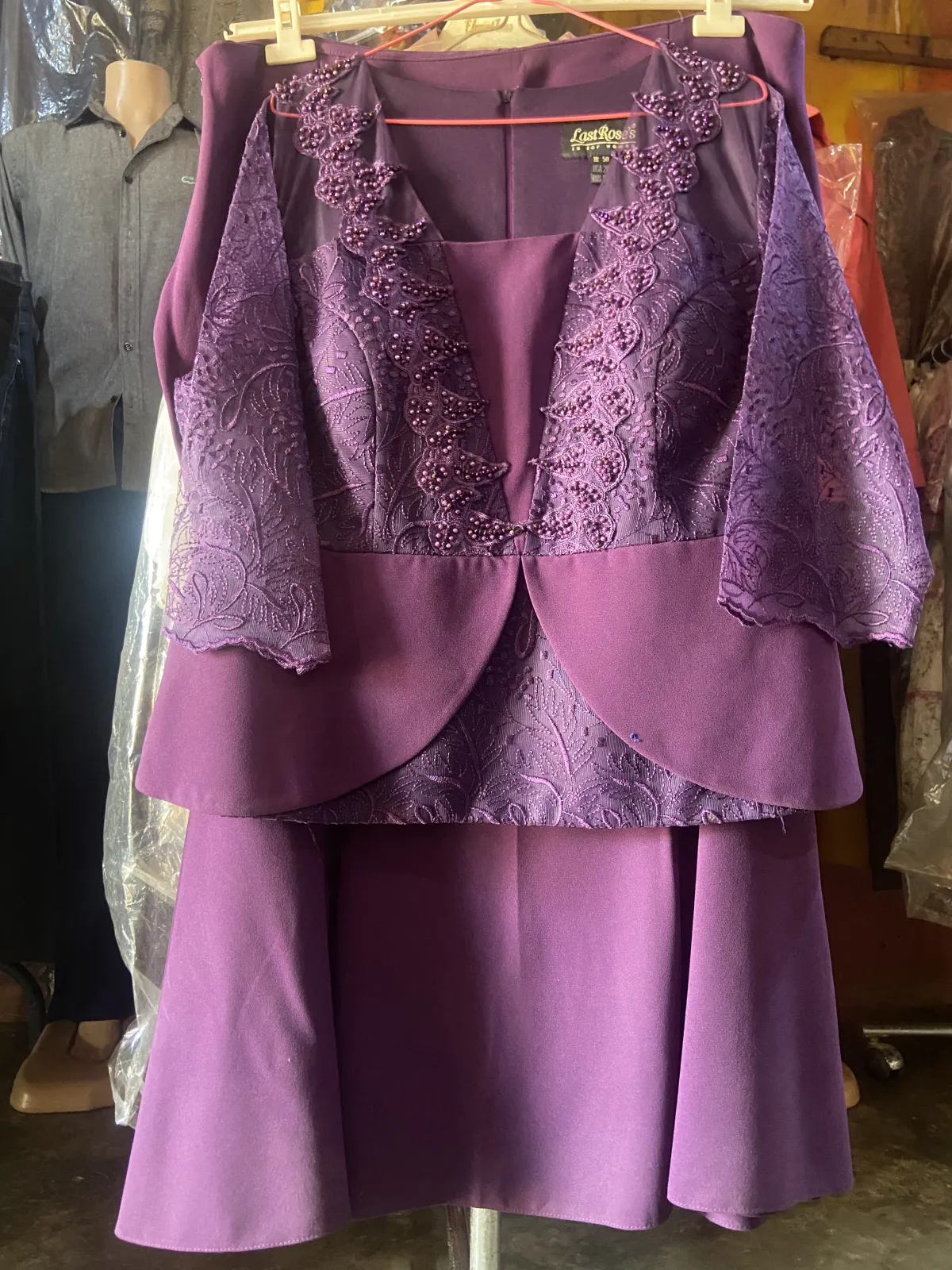Miniature Ensemble jupe dame en mauve