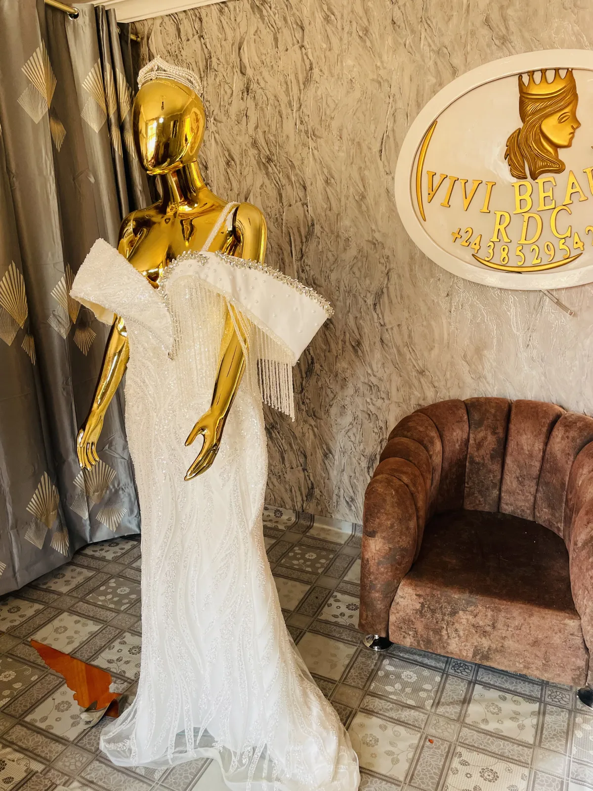 Miniature Robe sirène (mariage)